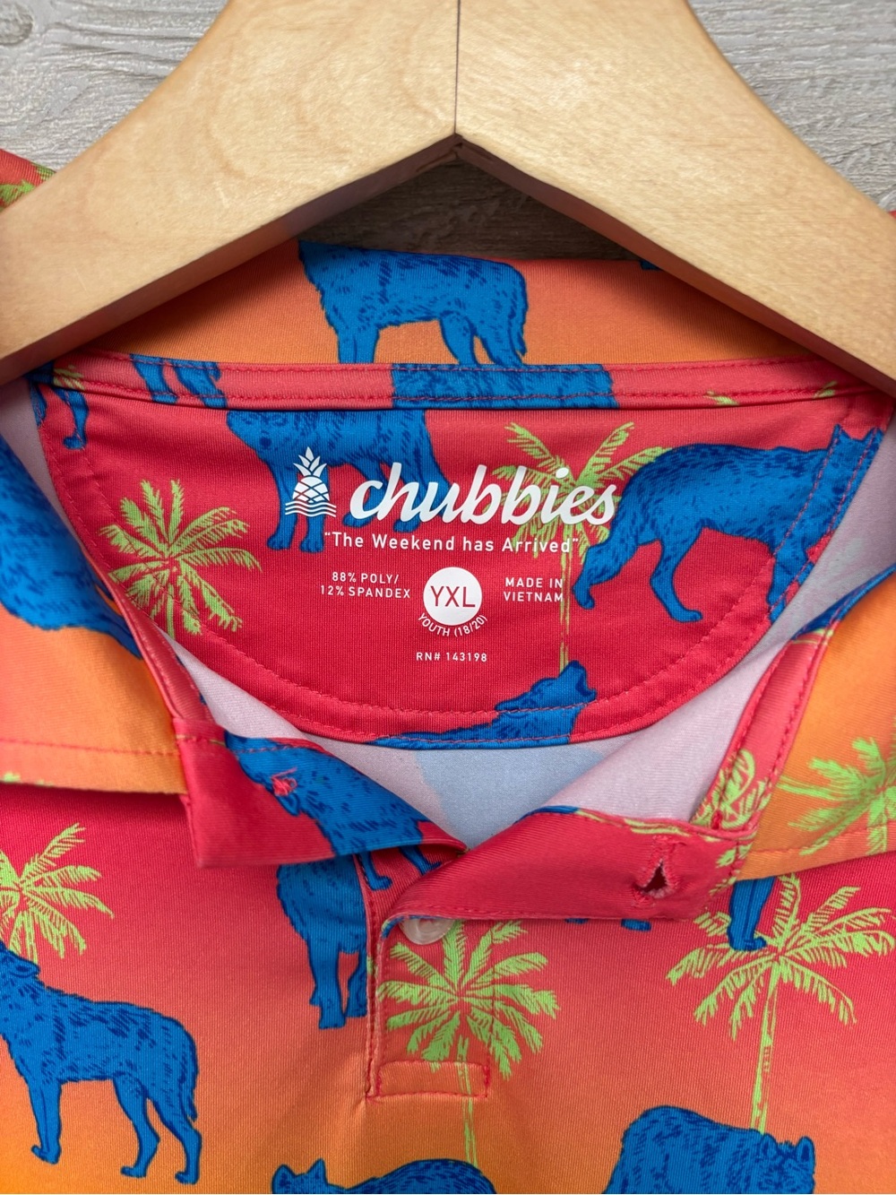 * | Chubbies | polo. Size YXL. - Picture 2 of 3